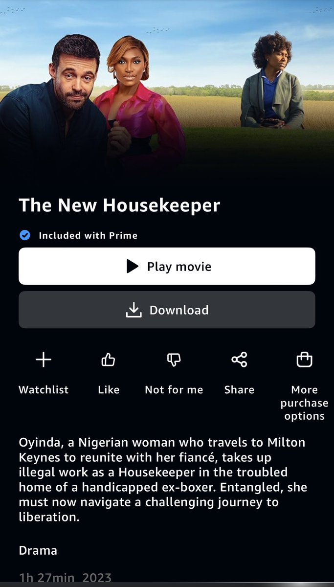 jasonimpey's tweet image. Available to watch on Amazon Prime now, The New Housekeeper. A moving &amp;amp; at times intense drama directed by Blessing Egbe that was a new exciting challenge to film &amp;amp; edit &amp;amp; really pleased to see this film get out there even more #thenewhousekeeper #dramafilm #amazonvideo