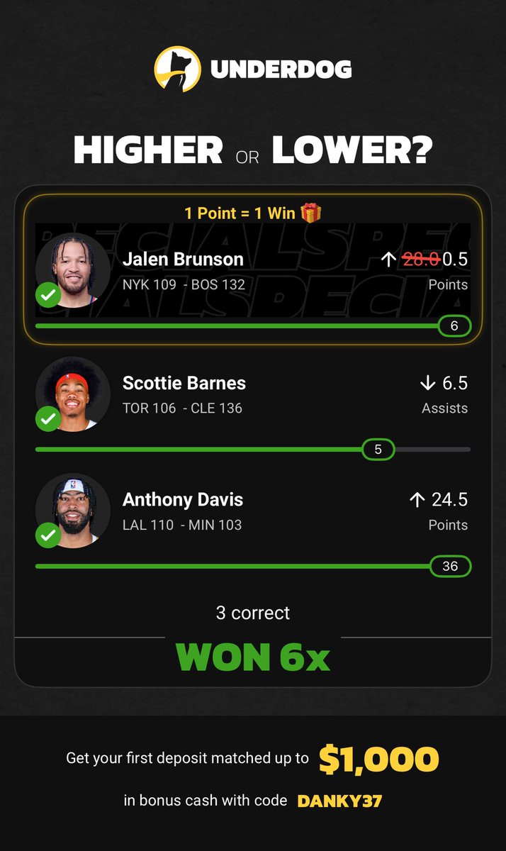 I forgot to post this yesterday but second day of basketball and I already hit a 6 man using the <a href="/propsmadeeasy/">Props Made Easy</a> tool! Use the link to use the same tools as me ✅💰
propsmadeeasy.com/?af=8N45A