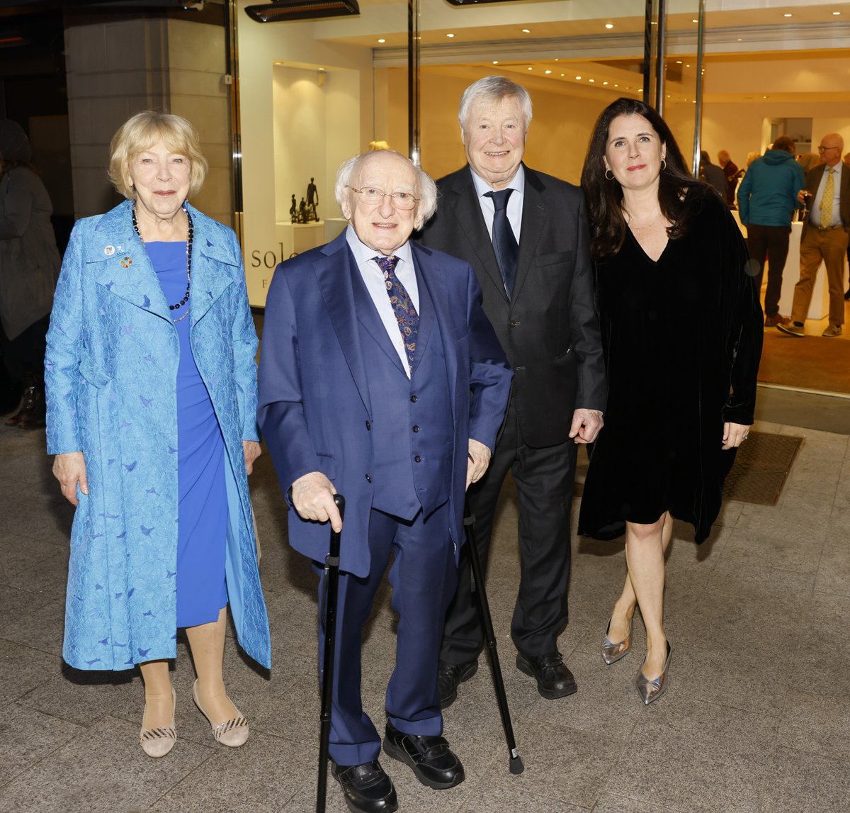 So thrilled to welcome very special surprise guests at the opening of John Behan’s solo show last night! Huge thanks to the President and Sabina for coming to support John and for graciously taking the time to meet and greet other guests <a href="/PresidentIRL/">President of Ireland</a>