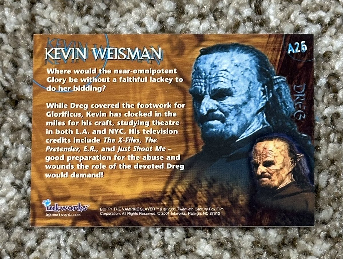 Dreg, my man! <a href="/kevinweisman/">Kevin Weisman</a>