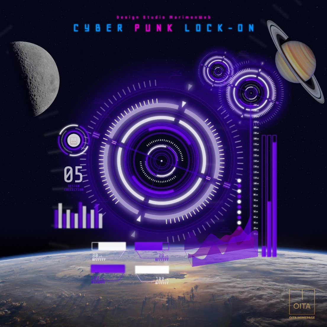 グラフィックデザイン制作
『 CYBER PUNK LOCK-ON 』

近未来的な
発色にこだわりました

普段はビジネスデザインが中心ですが
グラフィックデザインも得意です。

デザイン制作
チラシも承ります☺☺️
#おおいたホームページ
#OITAHOMEPAGE