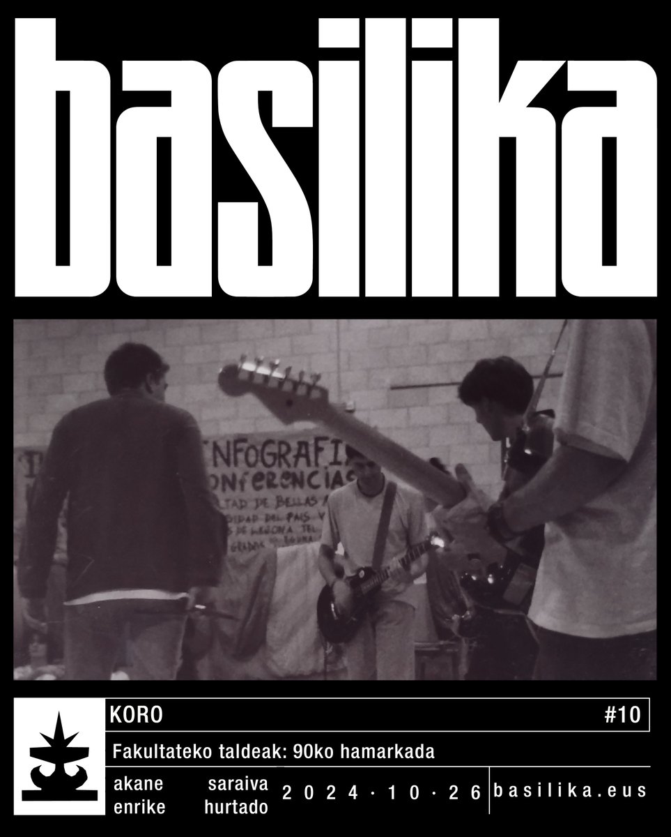 #Koro #08 | #10: Fakultateko taldeak: 90ko hamarkada labur.eus/umNu3 90ko hamarkadan <a href="/upvehu/">UPV/EHU</a>-ko Arte Ederretan sortutako talde batzuk entzun ditugu, eta Akauzazteko Oier Etxeberriarekin hitz egin dugu garaiko musika panoramaz. On egin! ⛪️