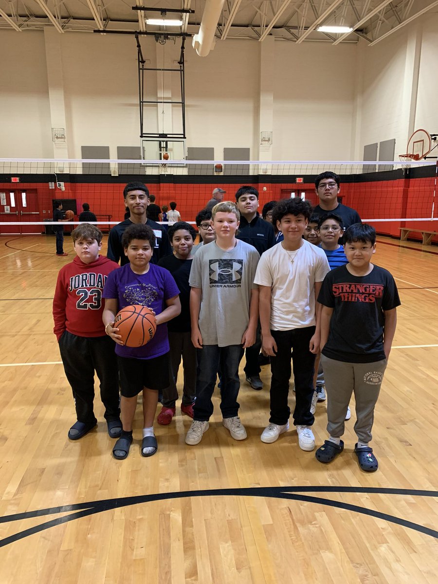 This morning our boys got the opportunity to go work with new 6th graders at FIS. They had a blast!