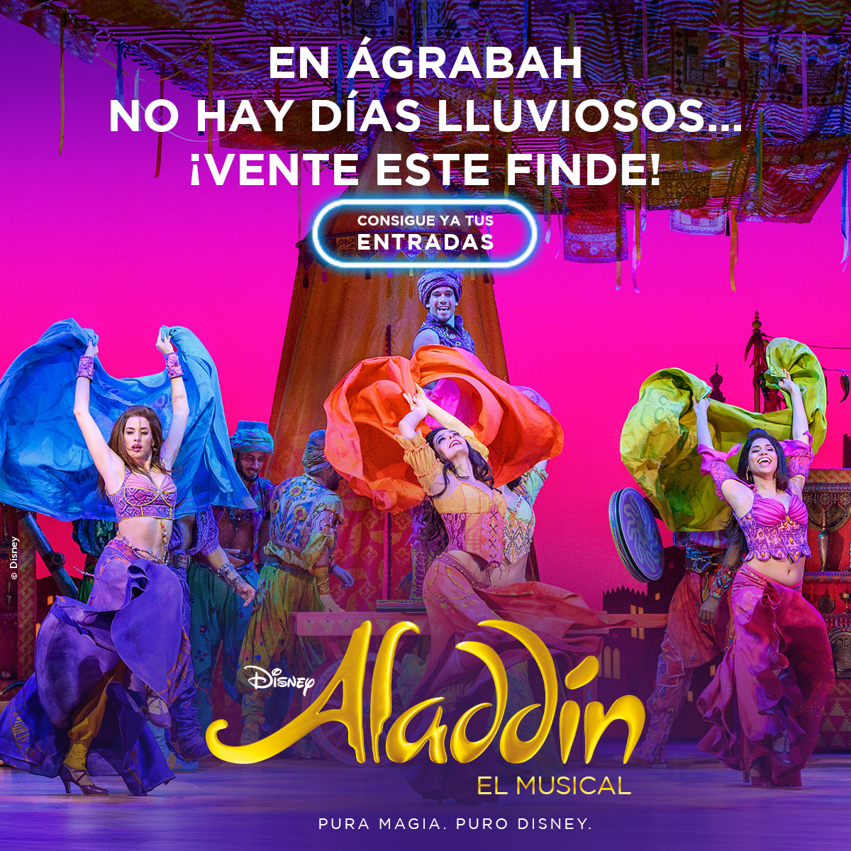AladdinStage's tweet photo. En Ágrabah no hay días lluviosos... ¡Vente este finde! 🤳 https://t.co/a2nft25ZHl
#planesmadrid #planfindesemana https://t.co/L8YAuVOppo