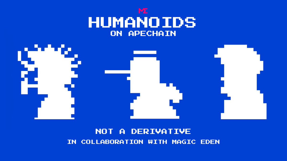 ₿🧞♂️ (@br4ted) on Twitter photo Humanoids on Apechain🦧
4269 NFTs, Free Mint.
In collaboration with <a href="/MagicEden/">Magic Eden 🪄</a> 🪄
Time to make NFTs fun again! Humanoids on Apechain🦧
4269 NFTs, Free Mint.
In collaboration with <a href="/MagicEden/">Magic Eden 🪄</a> 🪄
Time to make NFTs fun again!