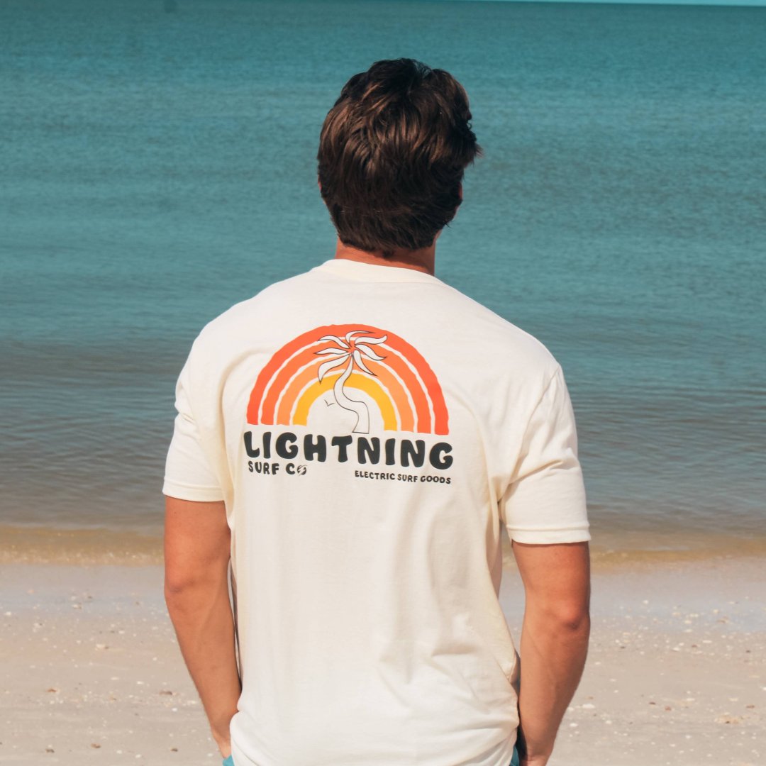 lightningsurfco's tweet photo. Catch the sunset and chill with the Sunset Mood Tee. Perfect for those laid-back vibes and electric evenings. #lightningsurfco #LSC #Sunset https://t.co/I0rCPWvBBu