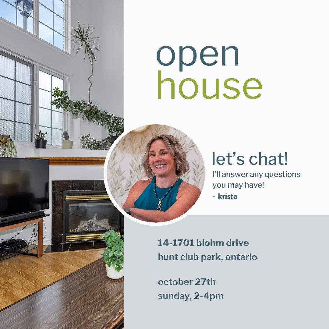 *Open House* Sunday 2-4 pm / 14-1701 Blohm Drive
⁠
Stunning 2 bedroom, 2 bathroom, two level condo townhouse.

Find more details here: l8r.it/mK8P

#OpenHouse #OpenHouseOttawa #OttawaRealEstate #RachelHammer  #RachelHammerRealEstate   #TeamRealtyRachelHammer