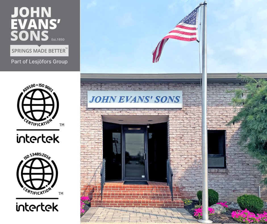 JohnEvans_Sons's tweet photo. At John Evans’ Sons we are fully dedicated to understanding and exceeding YOUR expectations through teamwork and the ongoing pursuit of technical and manufacturing excellence.

 https://t.co/g5MNX1Ljm5

#JohnEvansSons #CustomSprings #SpringInsights #SpringManufacturing #ISO https://t.co/v6tPgcuKMO