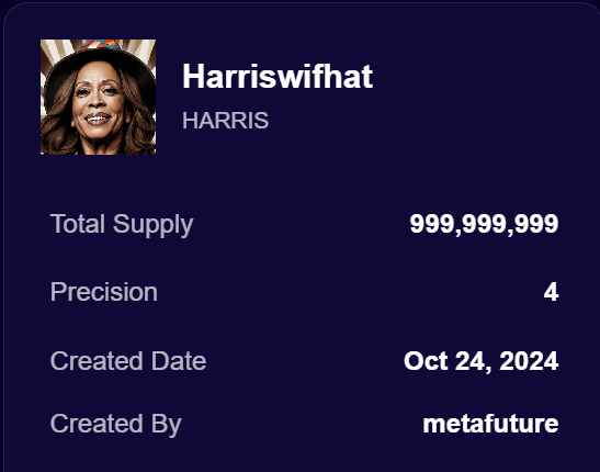 Blastpadxpr's tweet photo. π Say hello to Harriswifhat $HARRIS! π A fresh new token thatβs ready to dazzle in the crypto universe! β¨ Are you ready to embrace the future?
Join us on https://t.co/8CEVEzcfRi and start creating your own token today!
#HARRIS #CryptoNewcomer #TokenLaunch
$XPR #XPR https://t.co/SiHTCRW3wA