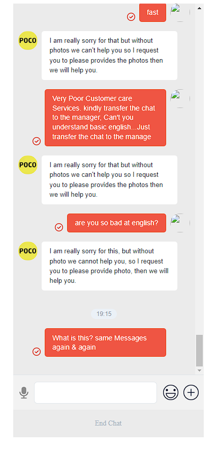 PrasadPbv's tweet photo. Job Sheet Number/Service order - HHIN2410050000616, 
@IndiaPOCO @Himanshu_POCO @POCOSupport Worst customer experience! #Support can’t even receive emails—completely unresponsive! Please address this issue urgently; loyal customers deserve better. #PocoCX #CustomerService https://t.co/1voKRW3udA