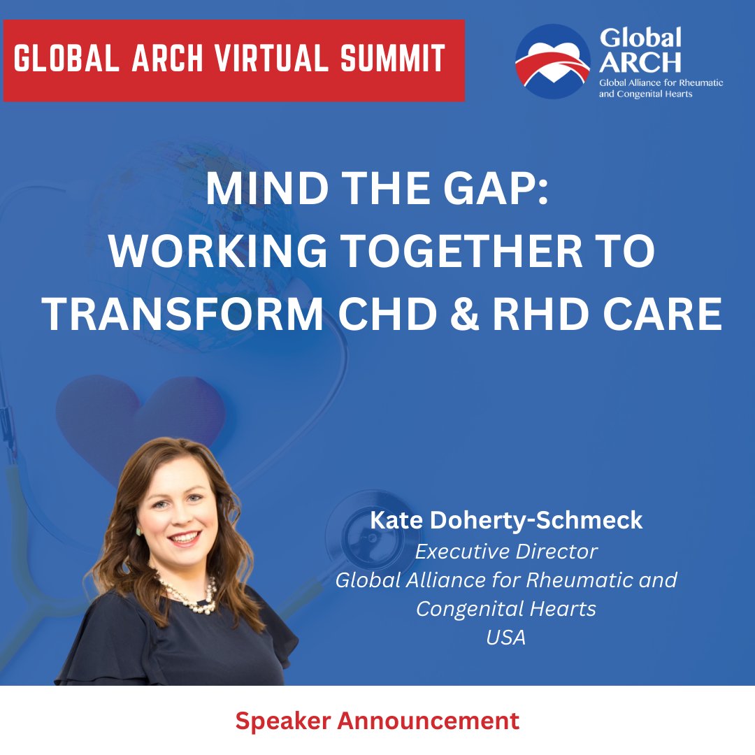🌍 ❤️ Join us as we kick off the Global ARCH Virtual Summit with two keynote presentations that will showcase the power of collaboration &amp; critical role of patients &amp; families in bridging gaps in #CHD &amp; #RHD care
#GlobalARCHSummit #BridgingGaps #CollaborativeSolutions #GlobalARCH