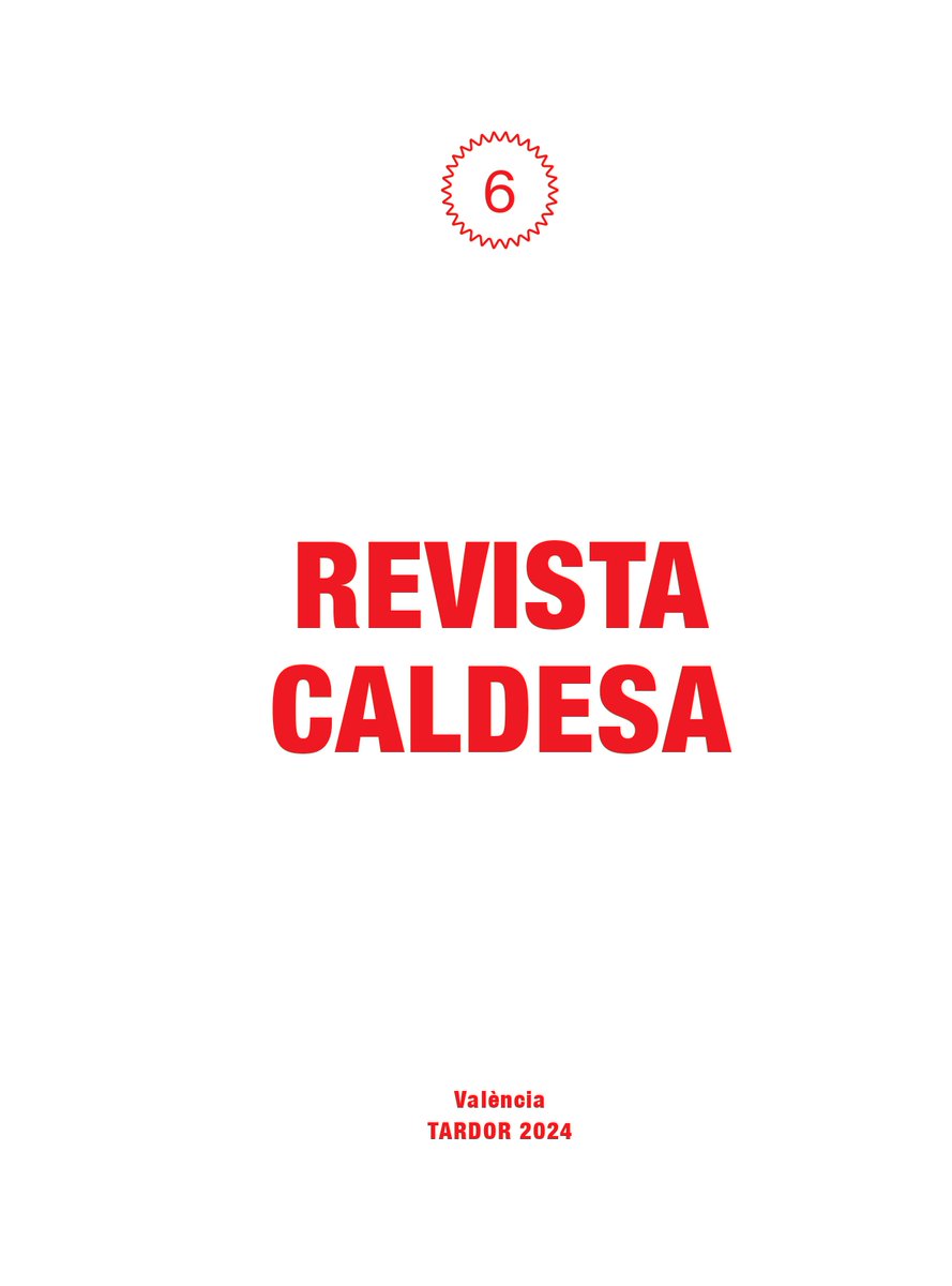 Bona vesprada, 

d'ací poc el número 6 de Caldesa estarà disponible en format digital i en format físic. Mentrestant, que us  ensenyem una mica?