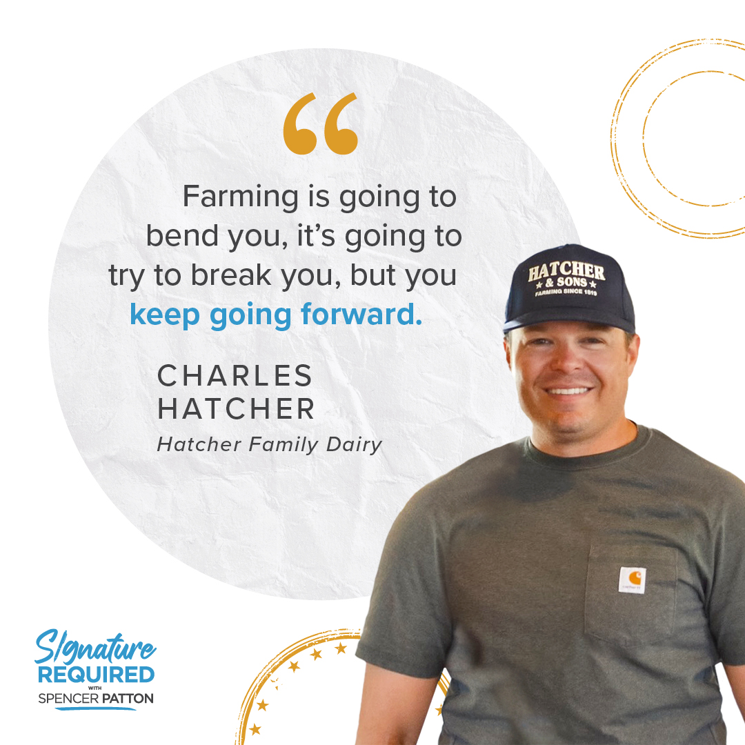 w_SpencerPatton's tweet photo. Charles Hatcher, co-manager of @hatcherfamdairy, is a sixth-generation farmer on his family’s 200-year-old farm in Williamson County, Tennessee. I am truly impressed by Charles's dedication to inspiring the next generation of farmers. Tune in to hear more from Charles! 🎙️ https://t.co/d21GnWZQMF