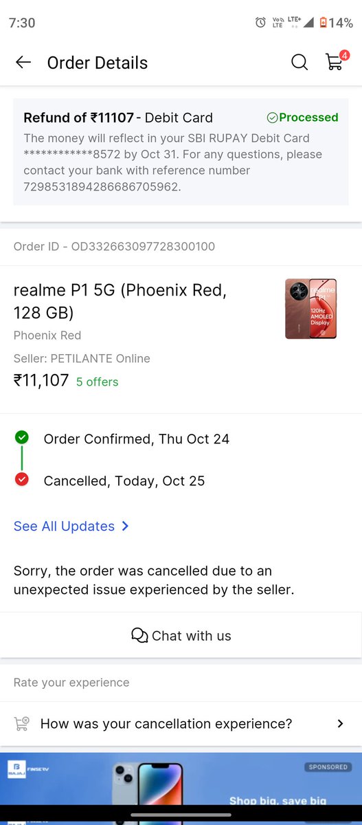 Anusheel17's tweet photo. I have placed the order using my sbi debit card and the order got cancelled with reason that wrong price mentioned by seller
Kindly provide me compensation for this mistake as compensation is issued to other persons as well for same order cancellation @flipkartsupport
@Flipkart https://t.co/zzGByzbK8h
