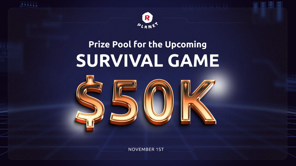 RPLANETio's tweet photo. R-Planet is excited to announce a $50,000 USDT prize pool for the upcoming survival game! A quick reminder: this epic battle will have two phases:
3 servers will be launched🚀🚀🚀, each hosting 3,000 players. #strategy #game #topgame