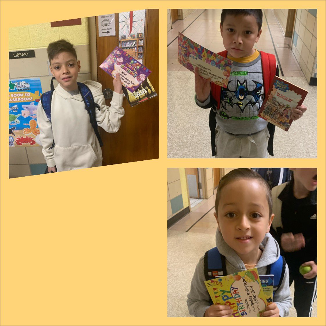 October birthday book cart!