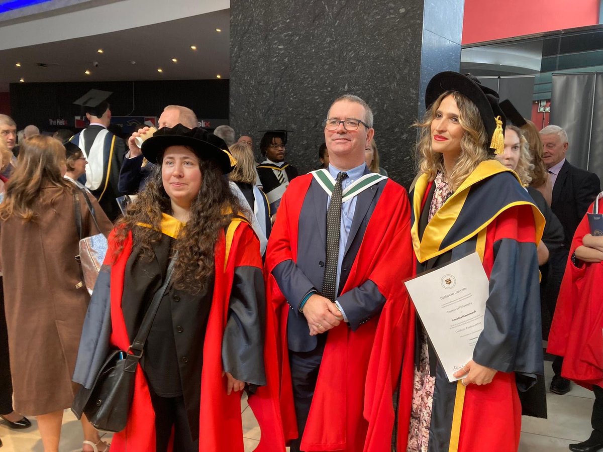DCU School of English (@dcuschoolofeng) on Twitter photo Yesterday also saw the celebration of three PhD graduations from the school. Zornitsa Lachezarova Todorova and Annalisa Mastronardi (pictured) graduated alongside Iuliia Ibragimova. A huge achievement!
<a href="/HumanitiesDCU/">Faculty of Humanities & Social Sciences @ DCU</a> Yesterday also saw the celebration of three PhD graduations from the school. Zornitsa Lachezarova Todorova and Annalisa Mastronardi (pictured) graduated alongside Iuliia Ibragimova. A huge achievement!
<a href="/HumanitiesDCU/">Faculty of Humanities & Social Sciences @ DCU</a>
