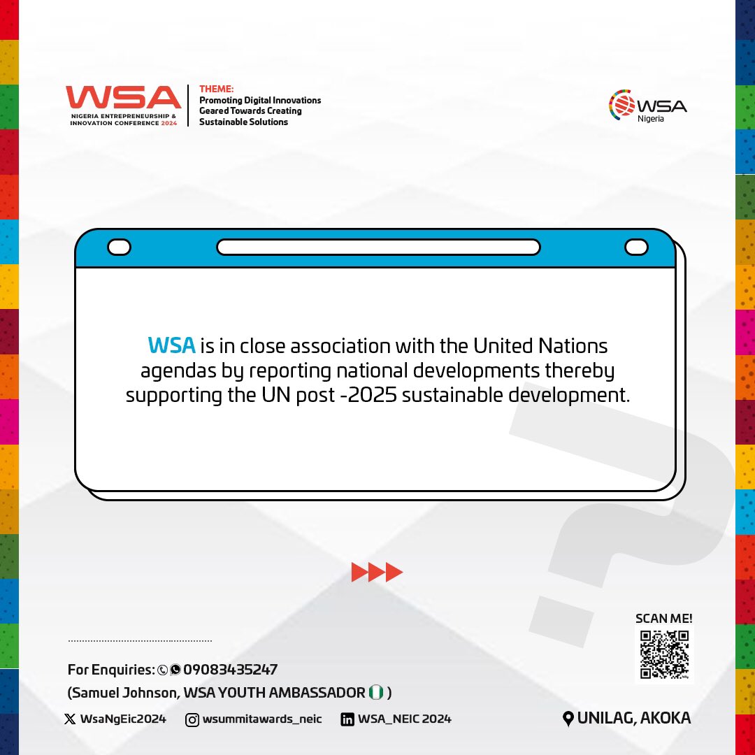 wsaNgEic2024's tweet photo. The World Summit Awards has no doubt, educated people, changed lives and celebrated groundbreaking digital innovations from around the globe since its establishment in 2003 and we are here to witness more of it.
 
The world summit awards is known for being well versed in https://t.co/C1bmzKFNRK