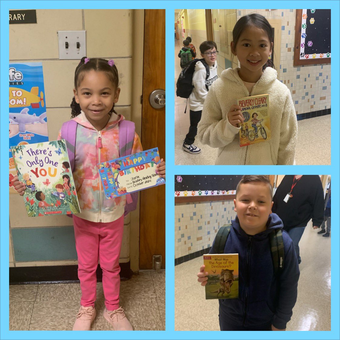 Love seeing these smiles about new books first thing in the morning!