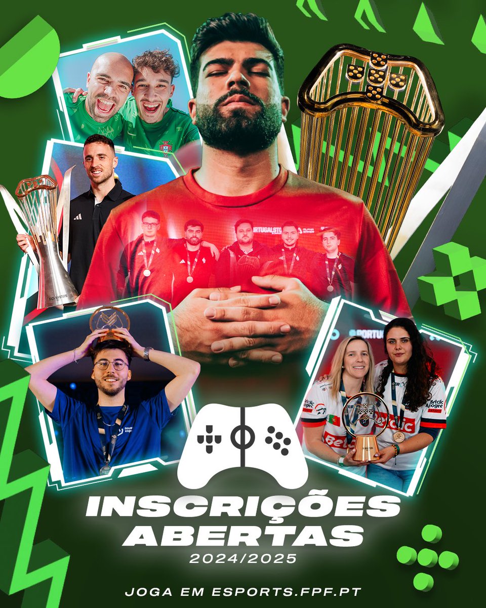 Futebol virtual para todos! 🔛

O teu momento nos esports chegou! Inscreve-te e participa numa época cheia de competições e prémios! 🏆

📲 Sabe mais 👉 bit.ly/Nova-epoca

#NuncaSeráSóUmJogo