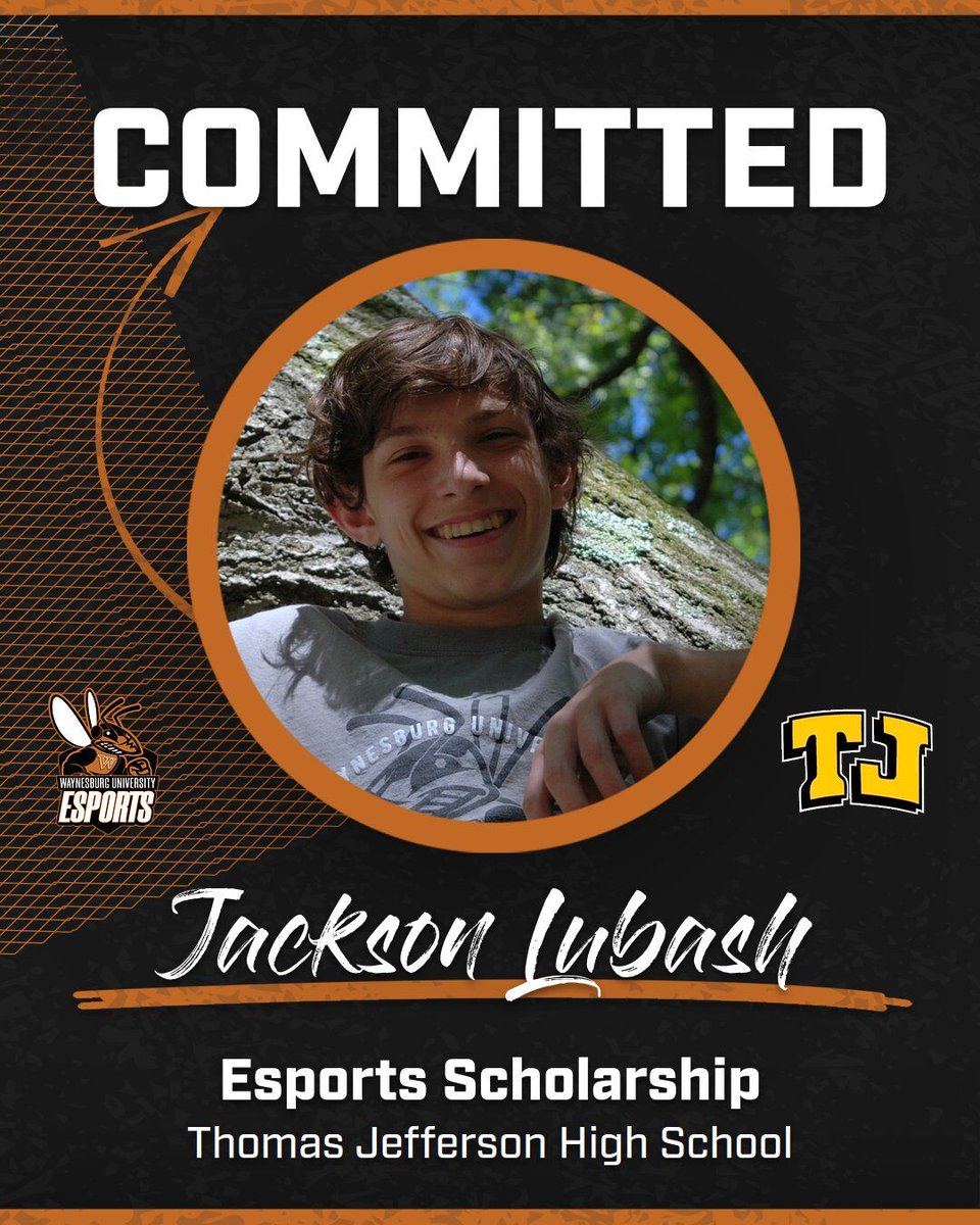 Waynesburg University Esports (@esports_wu) on Twitter photo We are excited to announce our first ever commit from <a href="/TJHSJaguars/">TJHSJaguars</a> - <a href="/JacksonLubash/">Jackson Lubash</a>. He will be majoring in Computer Science and an awesome addition to our team! #WelcomeJackson #JacketUp #TJ #WU #Fall2025 We are excited to announce our first ever commit from <a href="/TJHSJaguars/">TJHSJaguars</a> - <a href="/JacksonLubash/">Jackson Lubash</a>. He will be majoring in Computer Science and an awesome addition to our team! #WelcomeJackson #JacketUp #TJ #WU #Fall2025