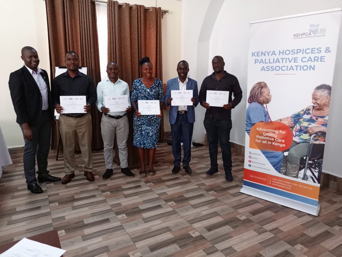 KEHPCA's tweet photo. The training has Increased #PaliativeCare Health Workforce Capacity, through the Hi-five initiative supported by @THETlinks 
It brought together HCPs, hospital leaders &amp; county administration, highlighting the growing importance of PC across the 14 counties in the @LREB14 https://t.co/rAzCWCH8KC