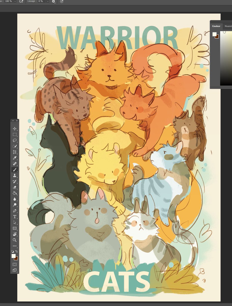 Echarpo1's tweet photo. (WIP) cooking a warrior cats print 👨‍🍳 https://t.co/16orXgWDcH