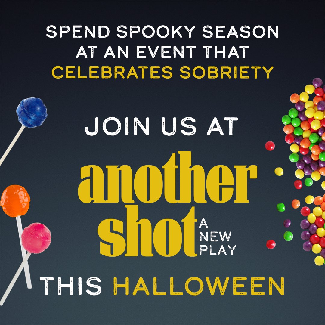 AnotherShotPlay's tweet image. Spooky season doesn’t have to be spooky! Come to #AnotherShot, a comedy that takes sobriety seriously.

Now in previews for a limited engagement! Get tickets now at anothershotplay.com

#AnotherShotPlay #offbroadway #nyctheatre #newplay #comedy #soberliving #halloween