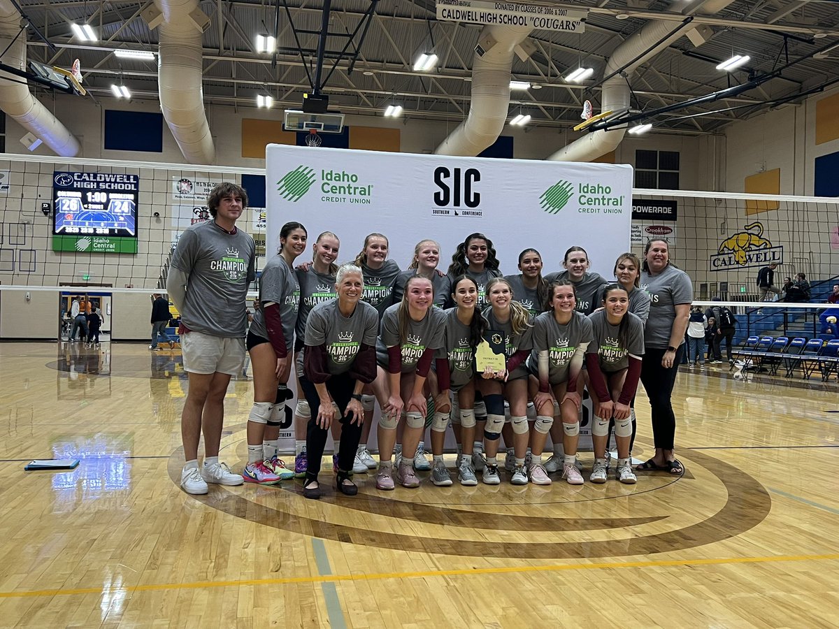 Southern Idaho Conference (@sicathletics) on Twitter photo Congrats to our 6A and Girls 5A Volleyball Champions
🏐 6A Girls - Skyview
🏐 5A Girls - Columbia
Thanks to <a href="/Idaho_Central/">ICCU</a> for their support of the SIC Conference Championships
<a href="/boisesportstalk/">Boise Sports Talk</a> <a href="/Nampa131schools/">NampaSchoolDistrict</a> <a href="/michaellycklama/">Michael Lycklama</a> <a href="/idahosports/">IdahoSports.com</a> <a href="/KTVBhss/">KTVB HSSports</a> <a href="/MrIdahoPreps/">Brandon Walton</a> Congrats to our 6A and Girls 5A Volleyball Champions
🏐 6A Girls - Skyview
🏐 5A Girls - Columbia
Thanks to <a href="/Idaho_Central/">ICCU</a> for their support of the SIC Conference Championships
<a href="/boisesportstalk/">Boise Sports Talk</a> <a href="/Nampa131schools/">NampaSchoolDistrict</a> <a href="/michaellycklama/">Michael Lycklama</a> <a href="/idahosports/">IdahoSports.com</a> <a href="/KTVBhss/">KTVB HSSports</a> <a href="/MrIdahoPreps/">Brandon Walton</a>