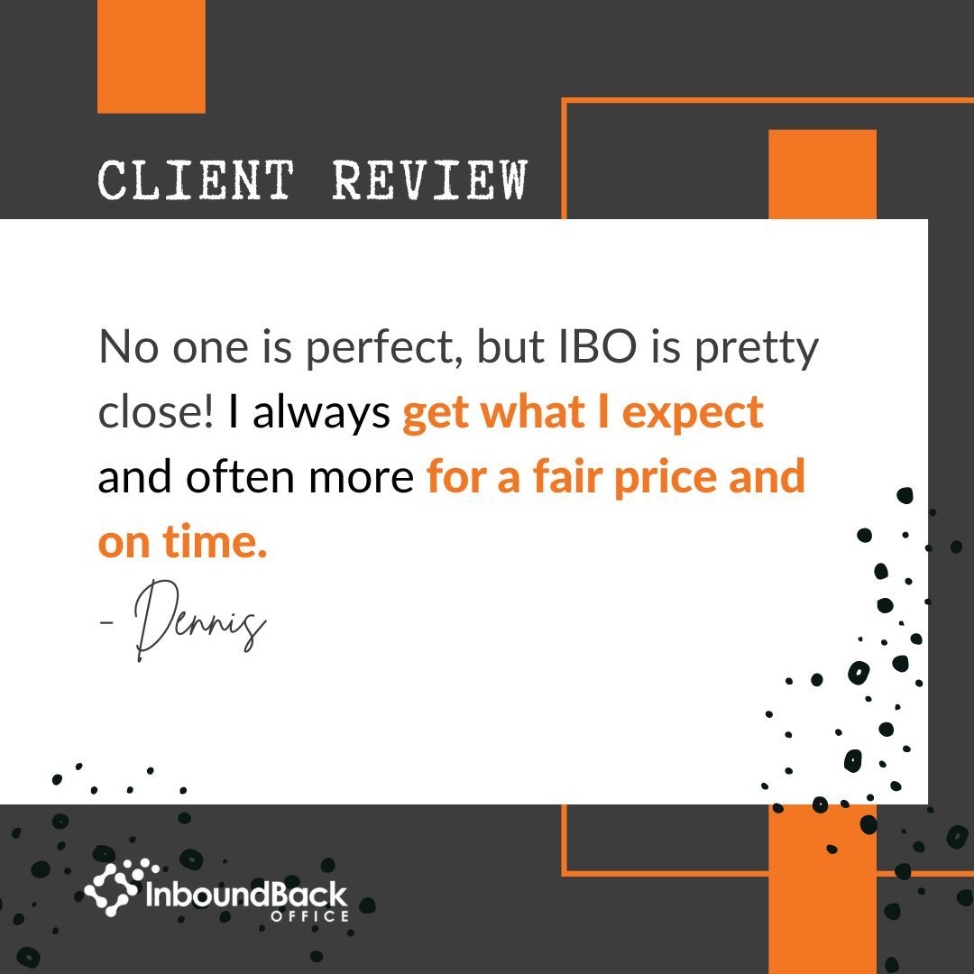 We are so appreciative of kind words from our clients! 😊

#clientreview #ibo #thankyou #backofficesupport