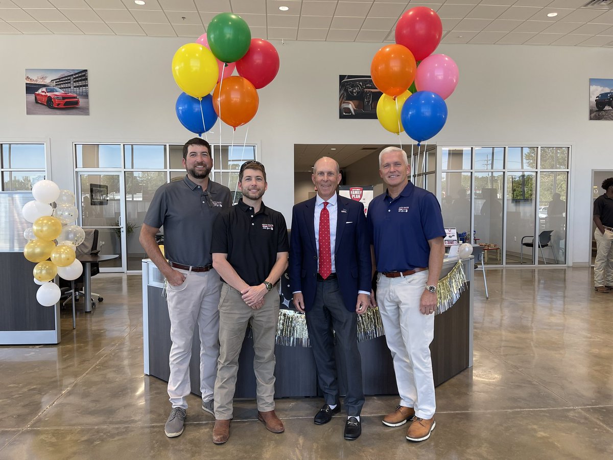 Congratulations to Keith White, Jeffrey, and Jonathan White on their grand opening of Keith White Chrysler Dodge Jeep Ram in Brookhaven.