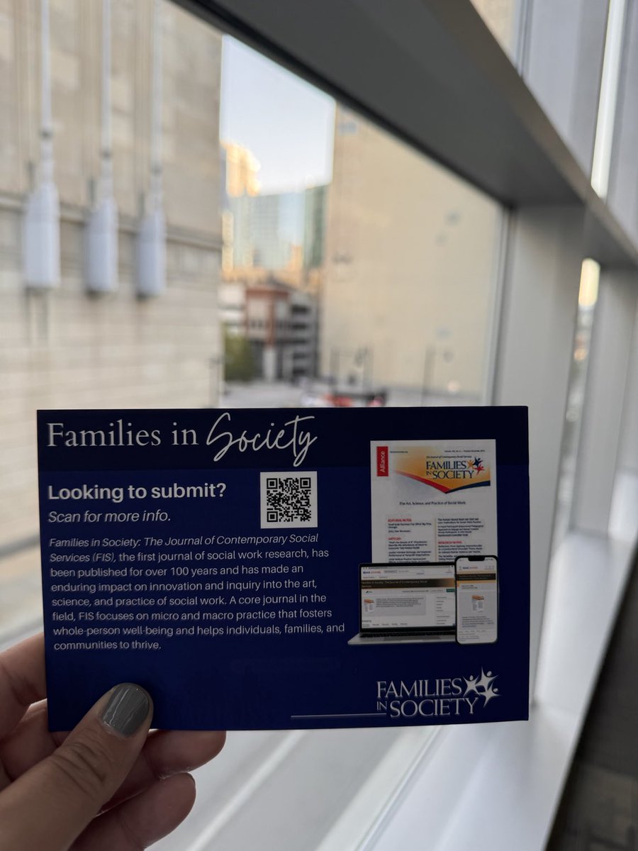 cmogrowilson1's tweet image. I am here in Kansas City as the editor in chief of Families in Society. ⁦If you see me say hello!! ⁦@CSocialWorkEd⁩ #cswe2024 #cswe24 ⁦@FISOnline⁩