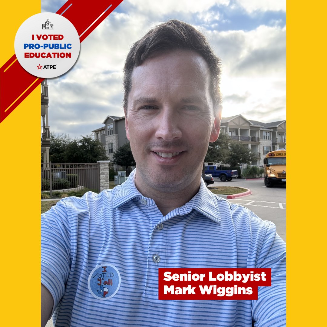 OfficialATPE's tweet photo. More great #IVoted posts coming in from all over the Lone Star State! Today we've got voters in the #RGV, #Austin, and #Beaumont! Keep 'em coming, ATPE!
#txed #txedvote #vote #teachthevote @TeachTheVote https://t.co/Q5EMfmFdDq