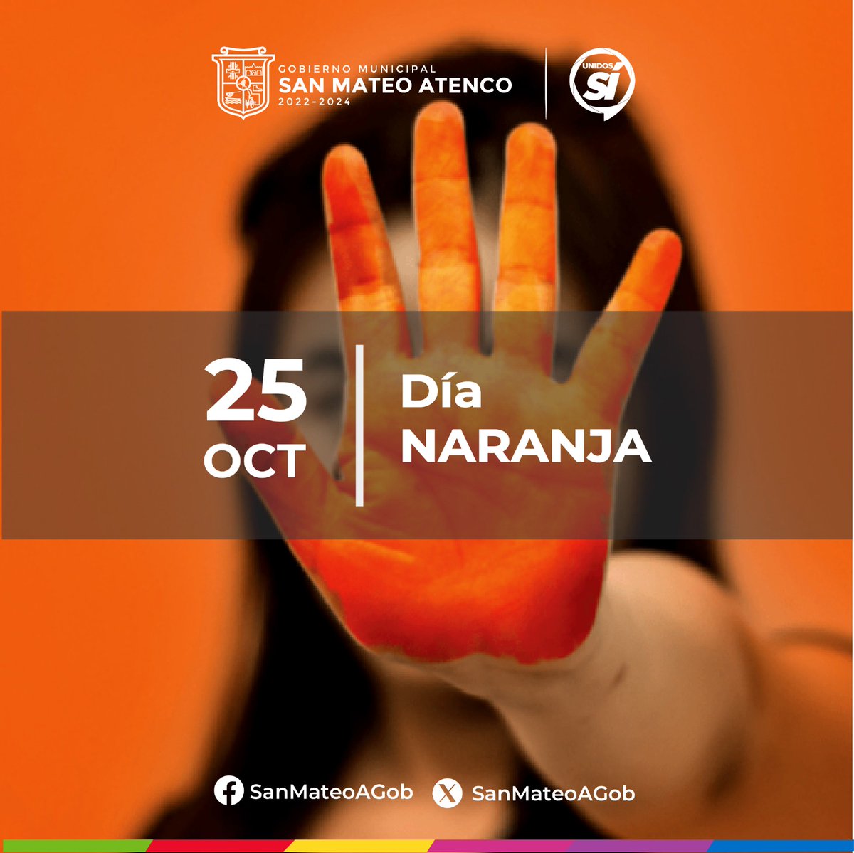 SanMateoAGob's tweet photo. 🗓️ #25deOct | Como cada #DíaNaranja, te invitamos a generar conciencia para prevenir y erradicar cualquier tipo de #Violencia contra mujeres y niñas. 👩🏻🧡👧🏻

Si tú, alguna familiar o conocida es víctima de violencia, ¡DENUNCIA! ¡#NoEstásSola! 🤎

#UnidosSí https://t.co/DXYSFeSHQ5