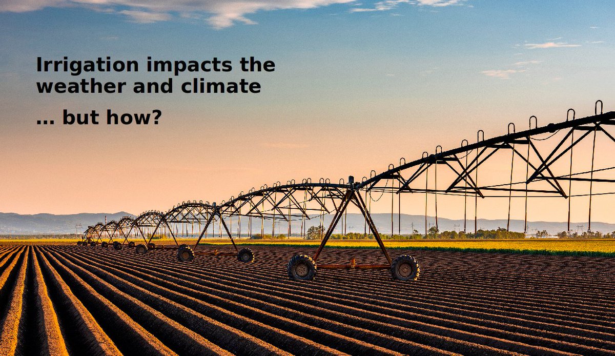 Apply for a postdoc position in our group!
kuleuven.be/personeel/jobs…
Impact of Irrigation on Meteorology: Satellite Data Assimilation and Land-Atmosphere Coupling