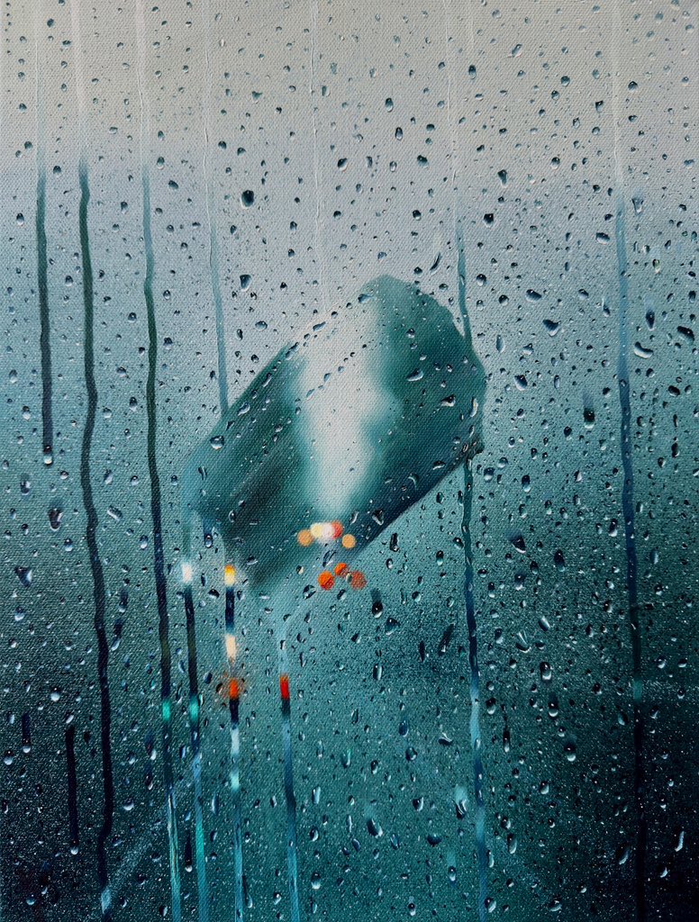 A collection of my rainy blue paintings: