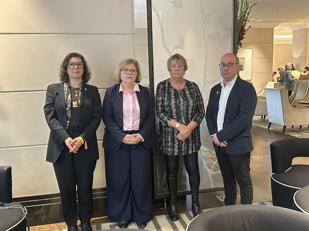Adam Wagner KC (@adamwagner1) on Twitter photo Today, I accompanied the British families of Hamas hostages to a useful and frank meeting with Ambassador Barbara Leaf, United States <a href="/StateDept/">Department of State</a> Assistant Secretary of State for Near Eastern Affairs, in Central London.
Ambassador Leaf is in London as part of US Secretary of Today, I accompanied the British families of Hamas hostages to a useful and frank meeting with Ambassador Barbara Leaf, United States <a href="/StateDept/">Department of State</a> Assistant Secretary of State for Near Eastern Affairs, in Central London.
Ambassador Leaf is in London as part of US Secretary of