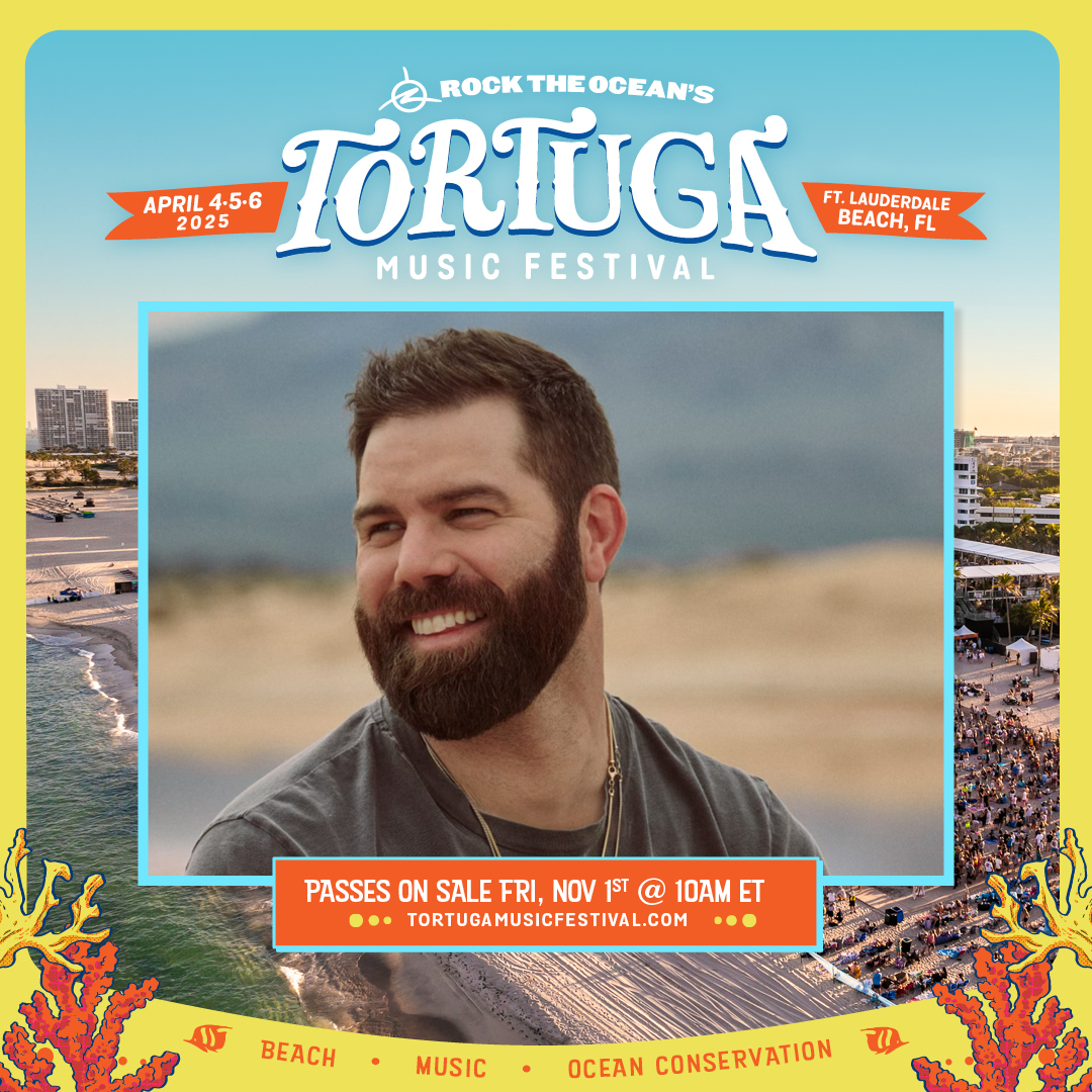 Excited to see y'all on the beach this April for Tortuga Music Festival! Passes go on sale Friday, November 1st @ 10am ET. tortugamusicfestival.com/passes