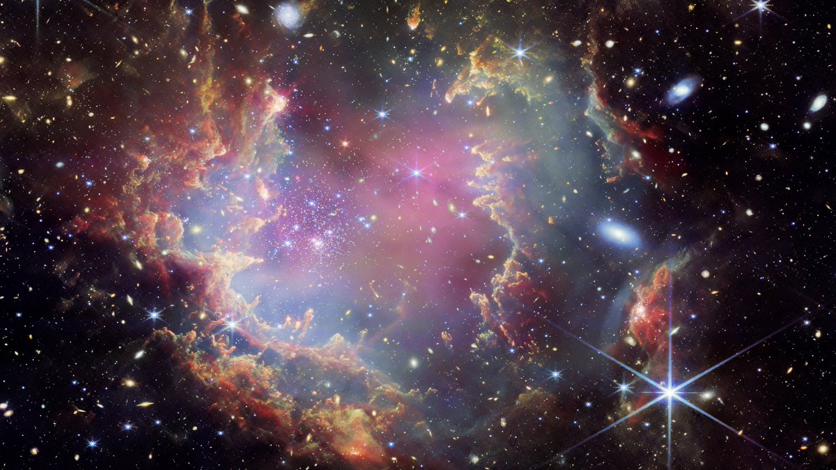 BREAKING 🚨: New image from JWST has dropped

It's a young open star cluster, called NGC 602
