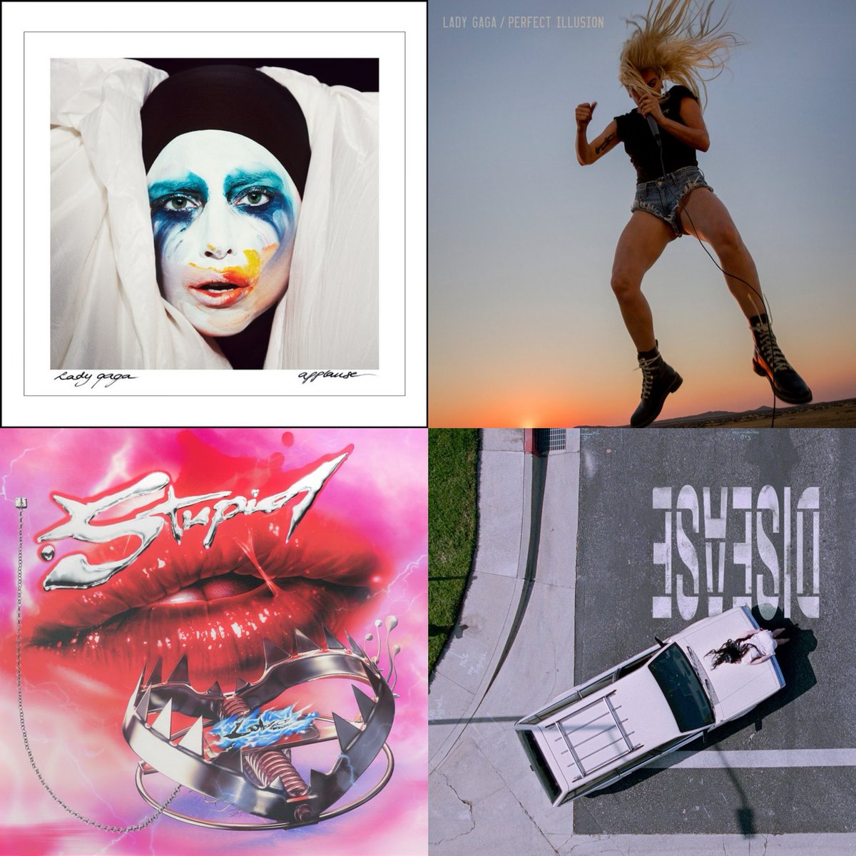 PopCrave's tweet photo. What’s your favorite Lady Gaga lead single? https://t.co/oMDU42REig
