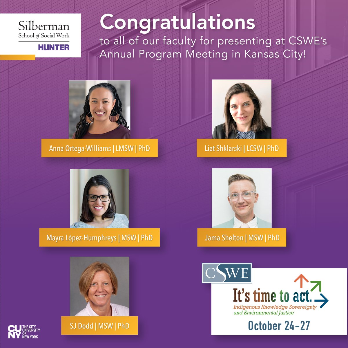 silbermanssw's tweet image. Congratulations to all of our faculty who are presenting at CSWE&apos;s Annual Program Meeting in Kansas City!

#cswe2024 #csweapm #oneCSWE #socialworkeducation #socialwork #socialworker #silbermanssw #socialworkersrock
