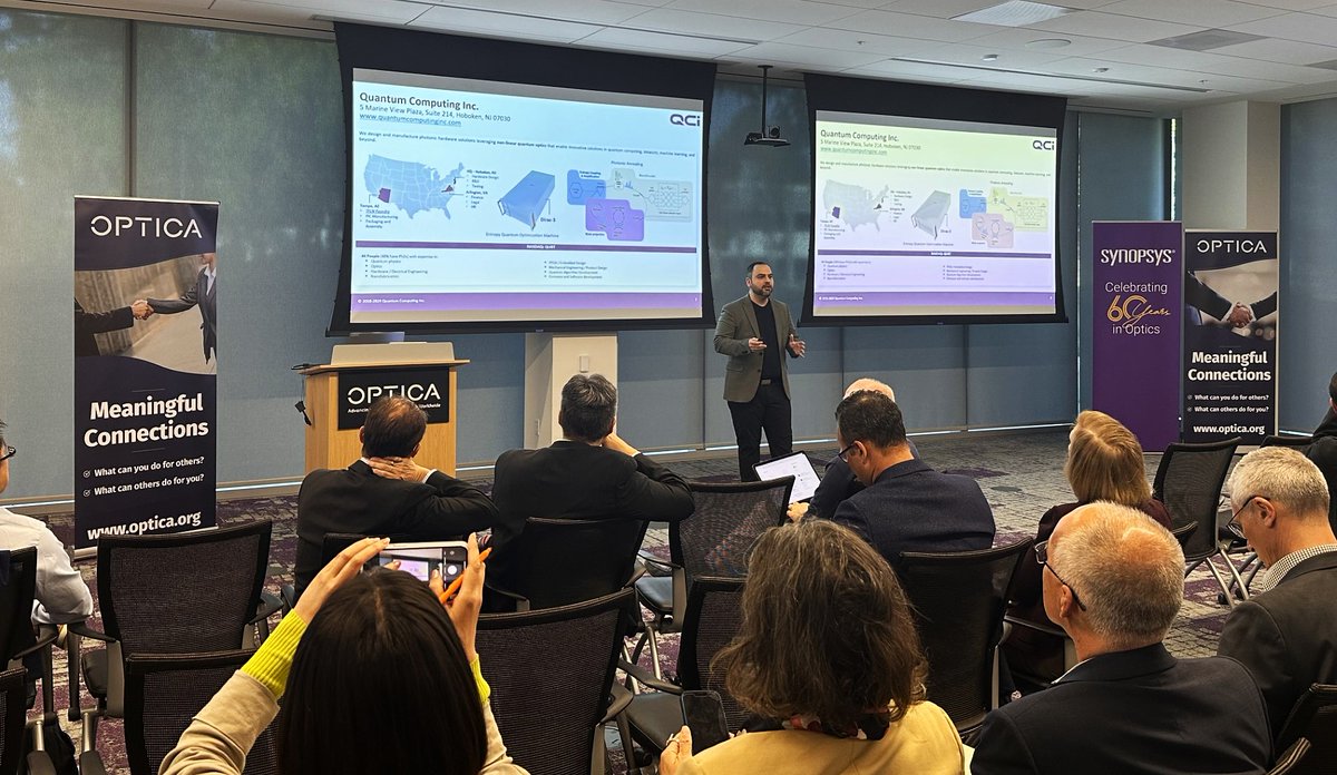 This week, Drs. Pouya Dianat and Milan Begliarbekov from the QCi Foundry team participated in the 2024 <a href="/OpticaWorldwide/">Optica</a> and <a href="/AdvancePhotonic/">Advanced Photonics Coalition</a> PECC Industry Summit.  

Missed QCi’s presentation at the summit? Learn more about the QCi Foundry here👉 bit.ly/3Bpt1Av