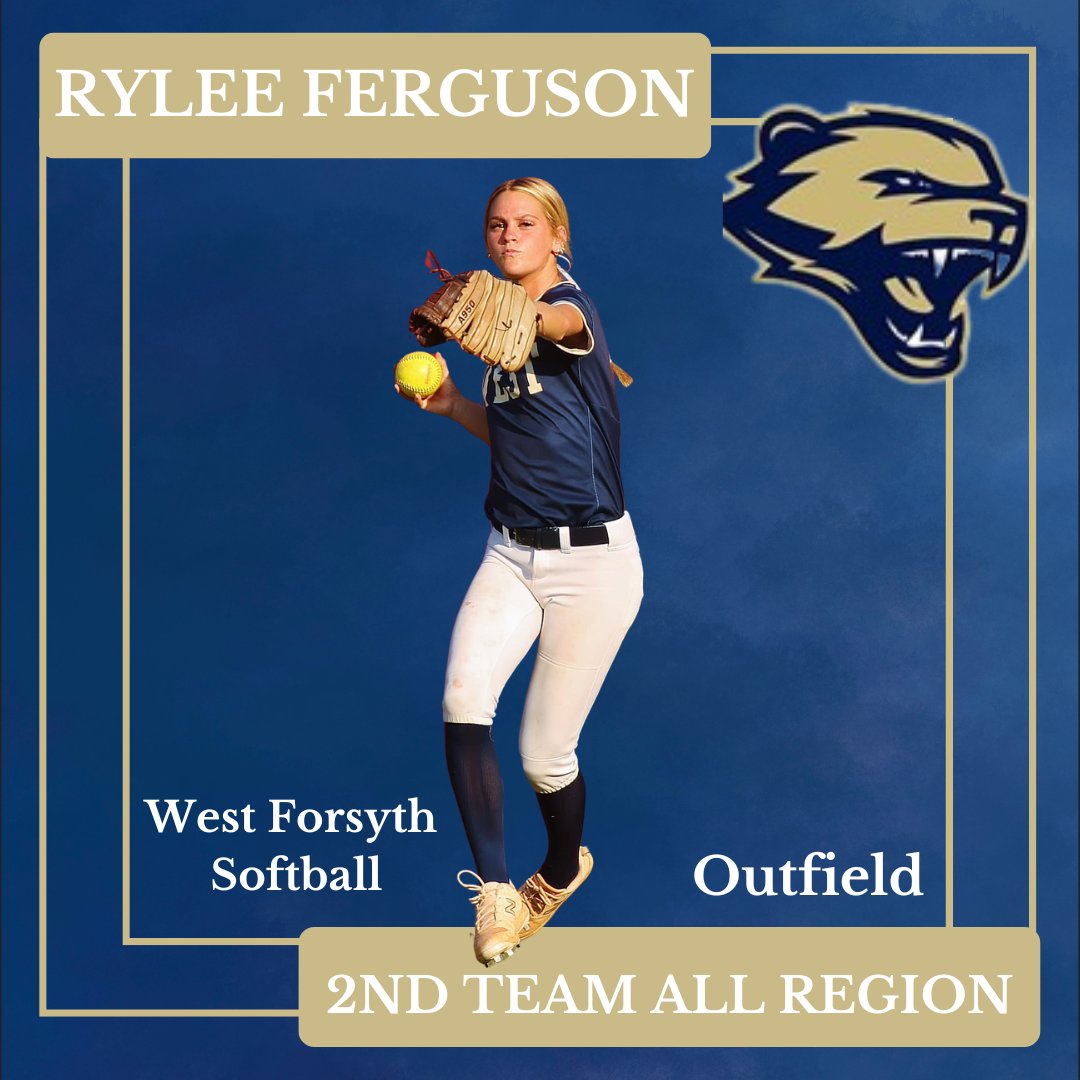 West Forsyth Softball (@westsoftball20) on Twitter photo Congratulations to <a href="/RyleeFerguson10/">rylee ferguson</a> being named 2nd team all region OF. Rylee did a great job playing RF this year making some amazing catches. Rylee batted 0.426 with an 0.862 OPS, 26 hits, 10 RBI, 20 R, 6 SB. Congratulations to <a href="/RyleeFerguson10/">rylee ferguson</a> being named 2nd team all region OF. Rylee did a great job playing RF this year making some amazing catches. Rylee batted 0.426 with an 0.862 OPS, 26 hits, 10 RBI, 20 R, 6 SB.