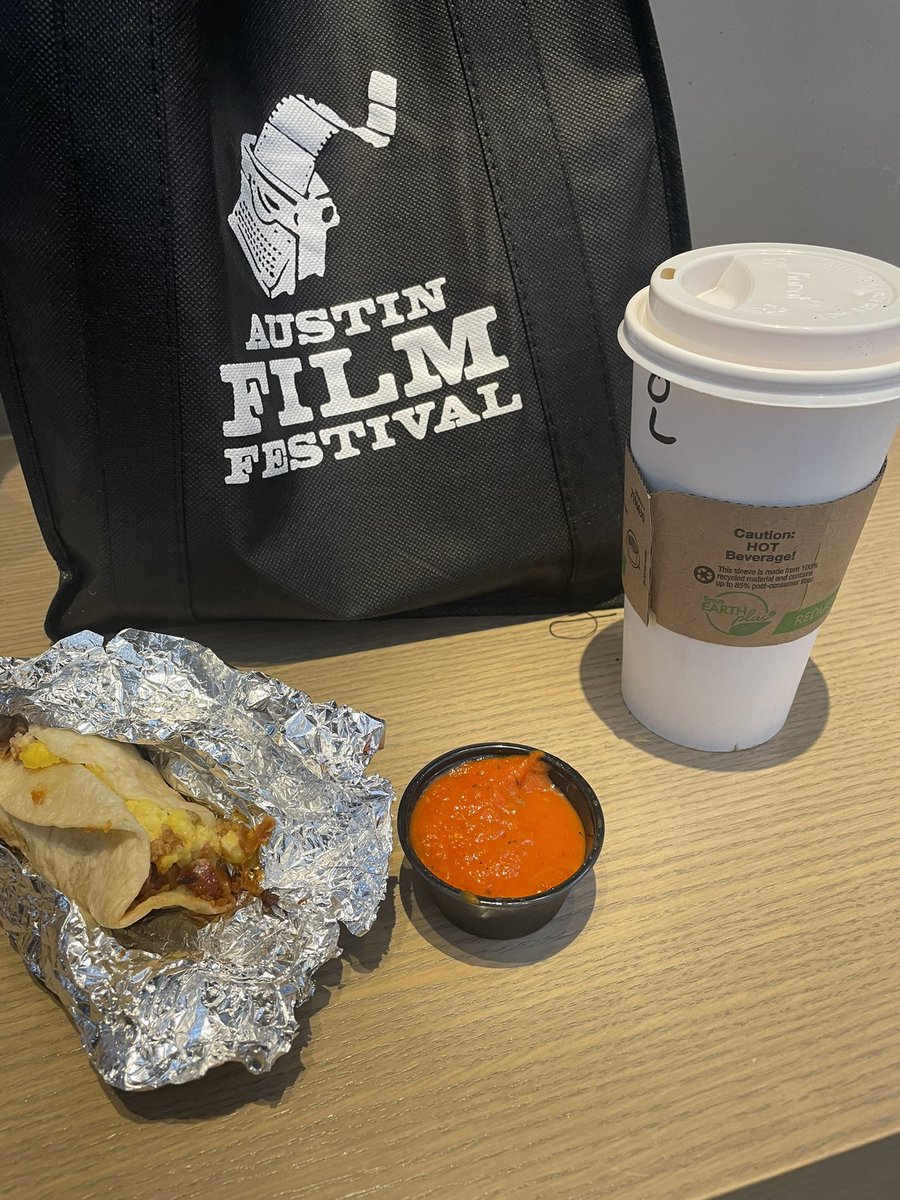 WordsByJP's tweet photo. Got in at 2 AM, quick nap at La Quinta, now fueled up, and ready for #AFF31! https://t.co/vZIlpey3Nu