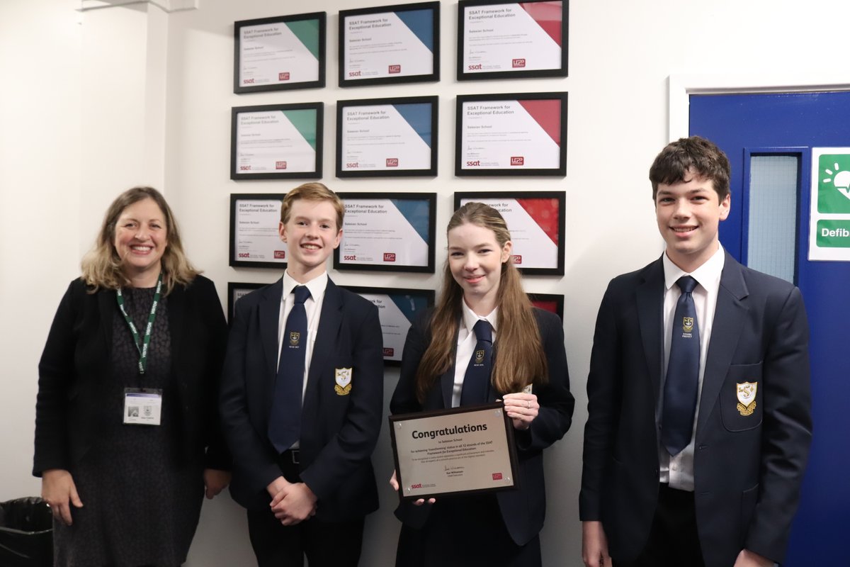 SalesianSchool's tweet image. Today we were awarded with a plaque from the SSAT to celebrate us having achieved all 12 strands of their Framework for Exceptional Education. What better way to end a wonderful half term than to celebrate the achievements of our students and staff.
#EducationFramework @ssat