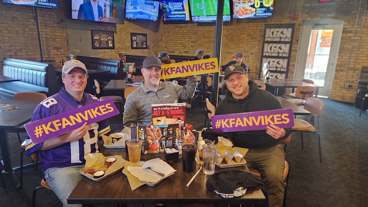 #kfanvikes <a href="/KFAN1003/">KFAN1003</a> <a href="/BWWings/">Buffalo Wild Wings</a>