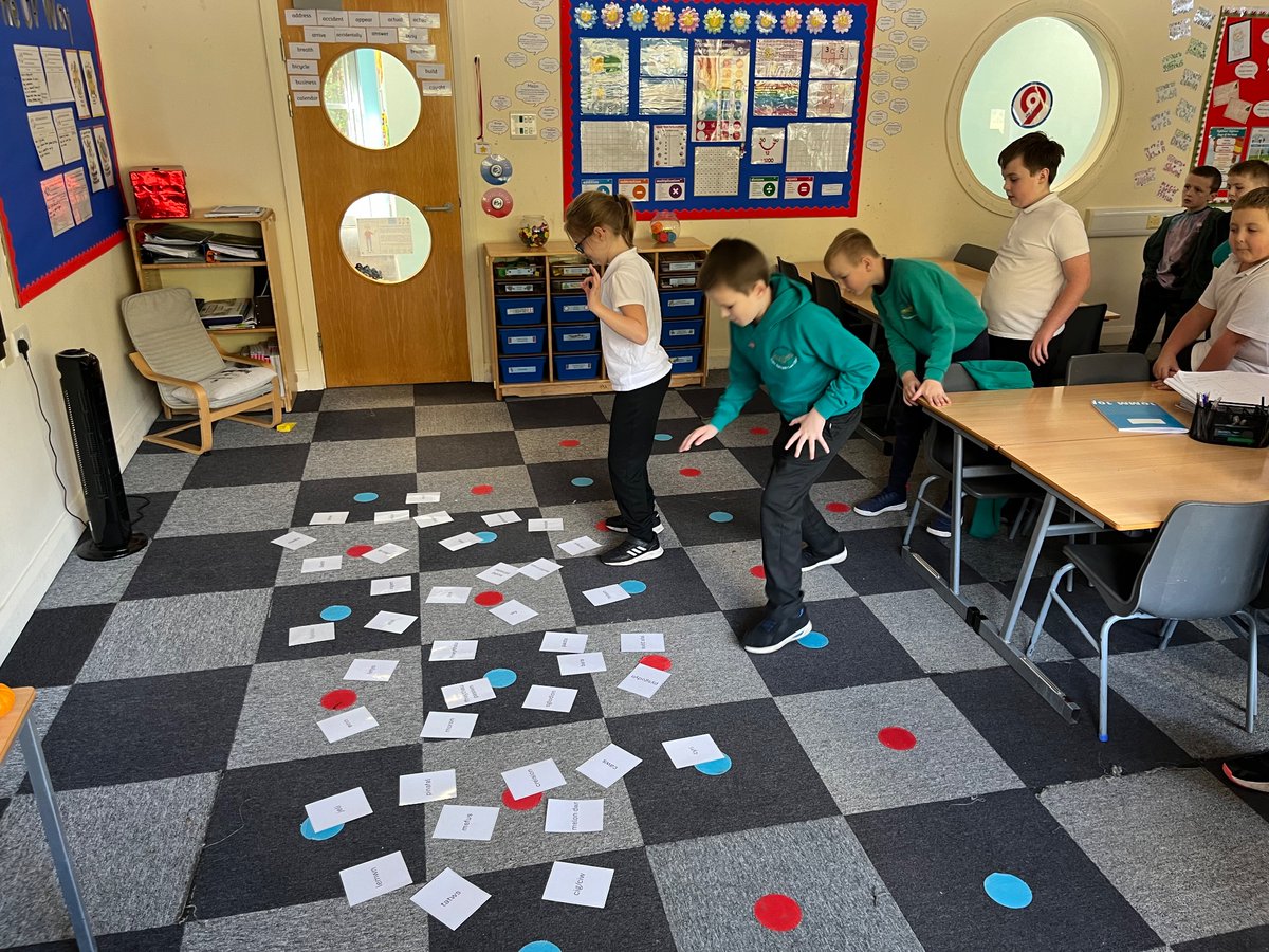 We’ve enjoyed playing Splat today. Mr Whaley called out the English word and we had to race to find the matching Welsh word. #TheOVWay #article7
