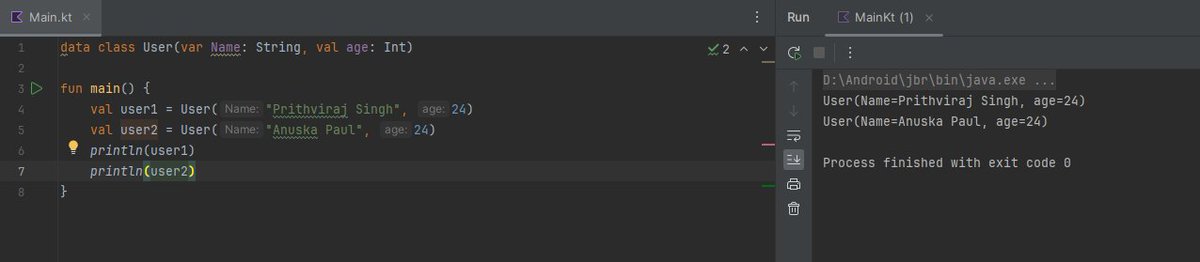 notprithviraj's tweet image. 🚀 Day 9 in my #Kotlin journey!
Sealed classes ✅
Abstract classes ✅
Data classes ✅
Enjoying every step of the learning curve! 💻🔥
#AndroidDev #KotlinLearning #DevLife