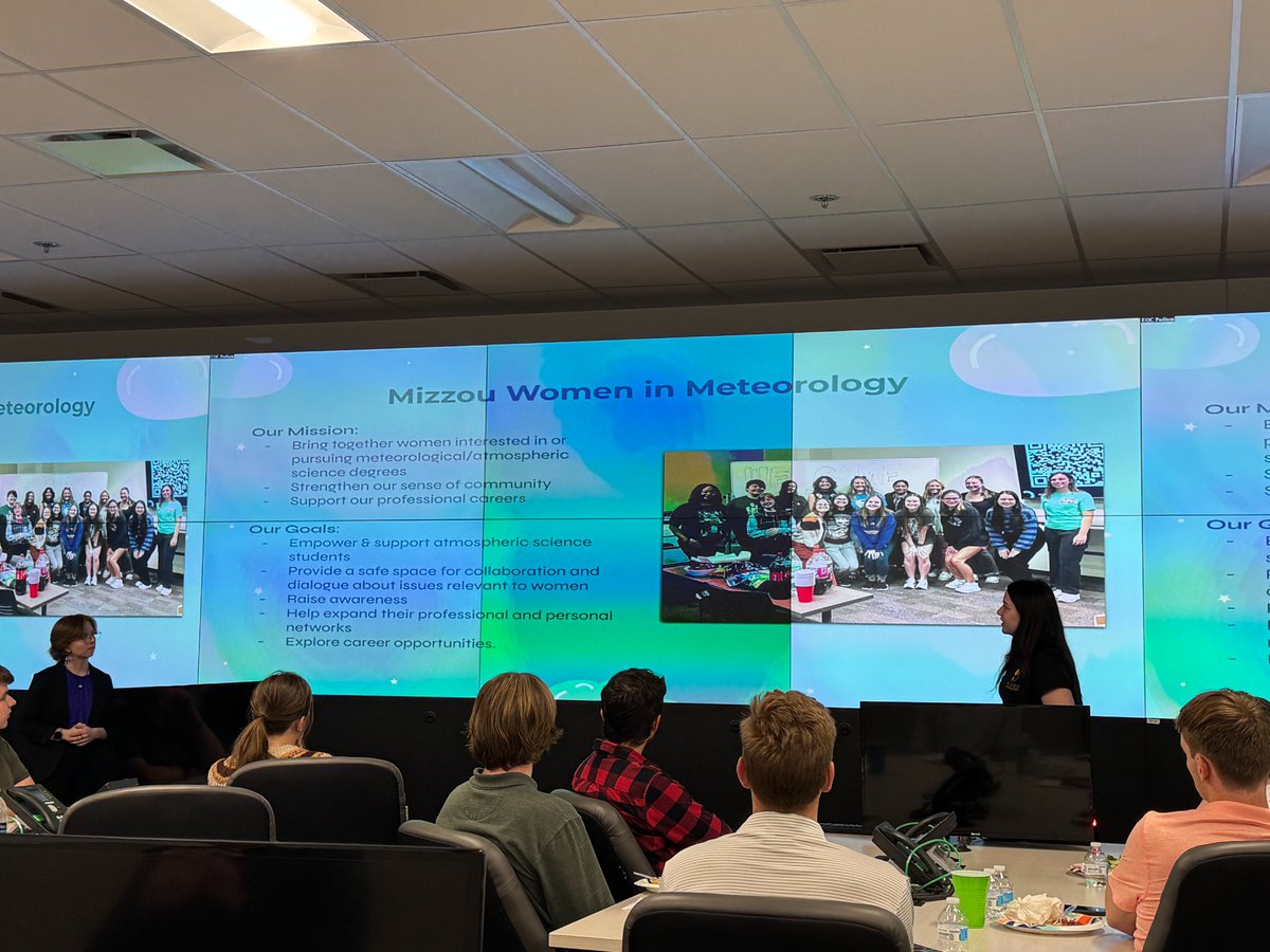 Last evening, the St. Louis Chapter hosted the Columbia Chapter for the bi-annual joint meeting. It was a resounding success with a great presentation by the <a href="/MZZUWomeninMet/">Mizzou Women in Meteorology</a>. Thank you to Chet and the
<a href="/WashUReady/">WashU Ready</a> team for providing us a great space! #mowx #stlwx #ilw