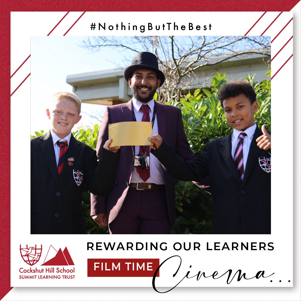 This half term we have been rewarding high achievement and attendance with the Golden Ticket scheme, where learners get the chance to watch a film <a href="/Summit_LT/">Summit Learning Trust</a> #GoldenTicket #NothingButTheBest